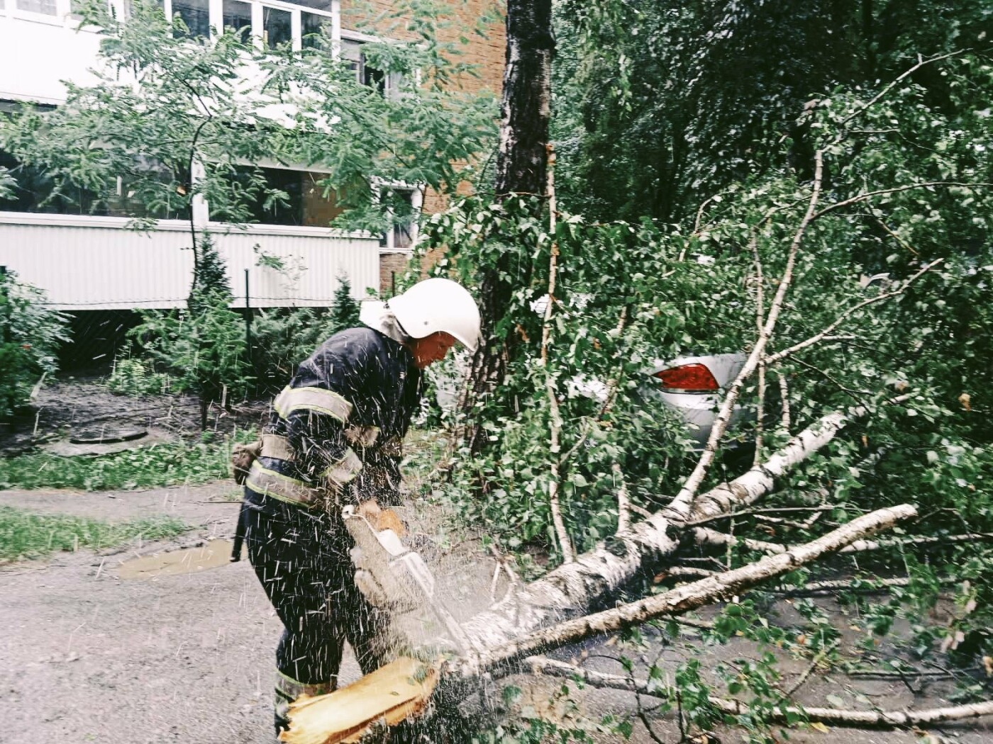 Наслідки негода на Кам'янеччині, Фото: Кам’янець-Подільське районне управління ГУ ДСНС.