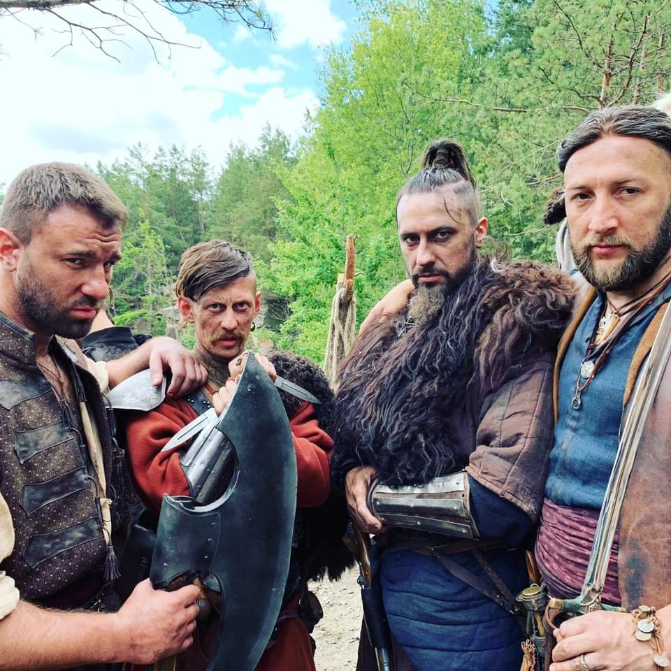 Володимир Кравчук на зйомках фільму “Козаки. Абсолютно брехлива історія”