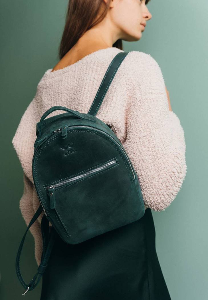 шкіряний рюкзачок